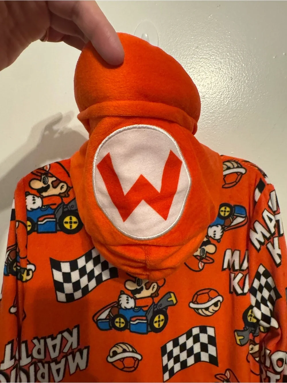 Super Mario Boys Hooded suit pajamas Size XS 4/5